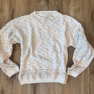Vintage COTTON Sweater PASTELS SMALL